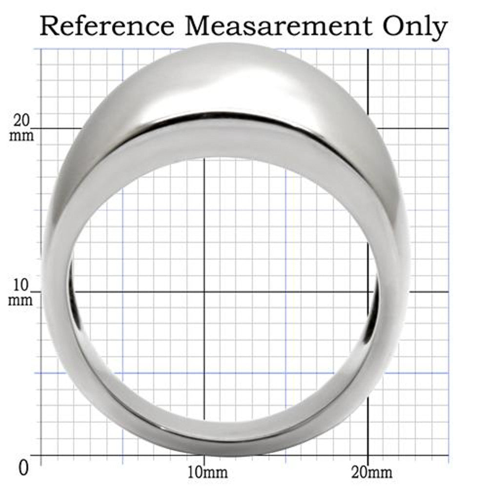 ARTK034 Stainless Steel High Polished Classic Tapered Band Fashion Ring Women's Size 5-10